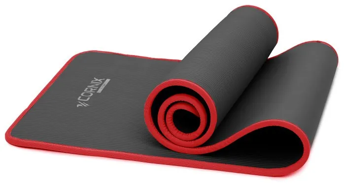 Коврик спортивный Cornix NBR 183 x 61 x 1 cм для йоги и фитнеса XR-0094 Black/Red