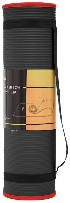 Коврик спортивный Cornix NBR 183 x 61 x 1 cм для йоги и фитнеса XR-0094 Black/Red