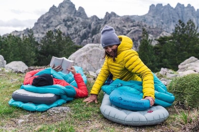 Подушка надувная Sea to Summit Aeros Ultralight Pillow, Large, 14х44х32см, Sea Foam