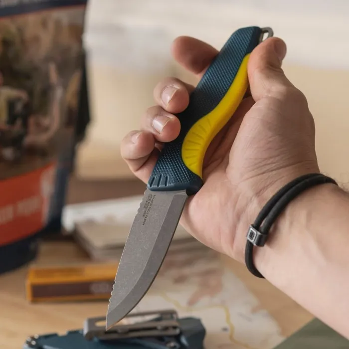 Ніж SOG Aegis FX, Indigo/Acid Yellow