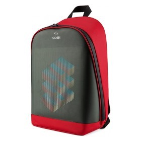 Рюкзак Sobi Pixel Plus SB9707 Red із LED екраном