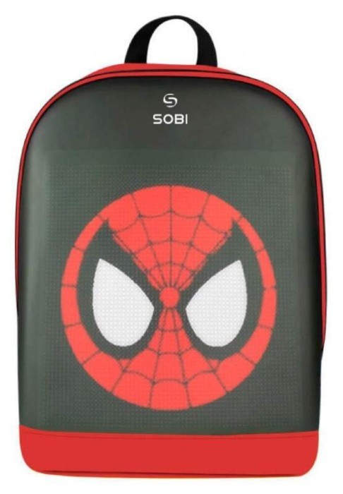 Рюкзак Sobi Pixel Plus SB9707 Red із LED екраном