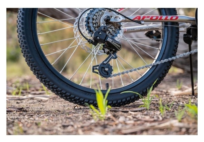 Велосипед 20" Apollo NEO Disc+ 6s boys Brushed Alloy / Red / Black, укр, укр