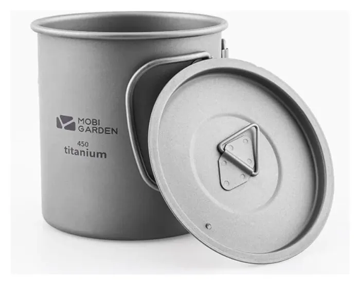 Кружка титанова з кришкою Mobi Garden 300мл NX20666038 titanium
