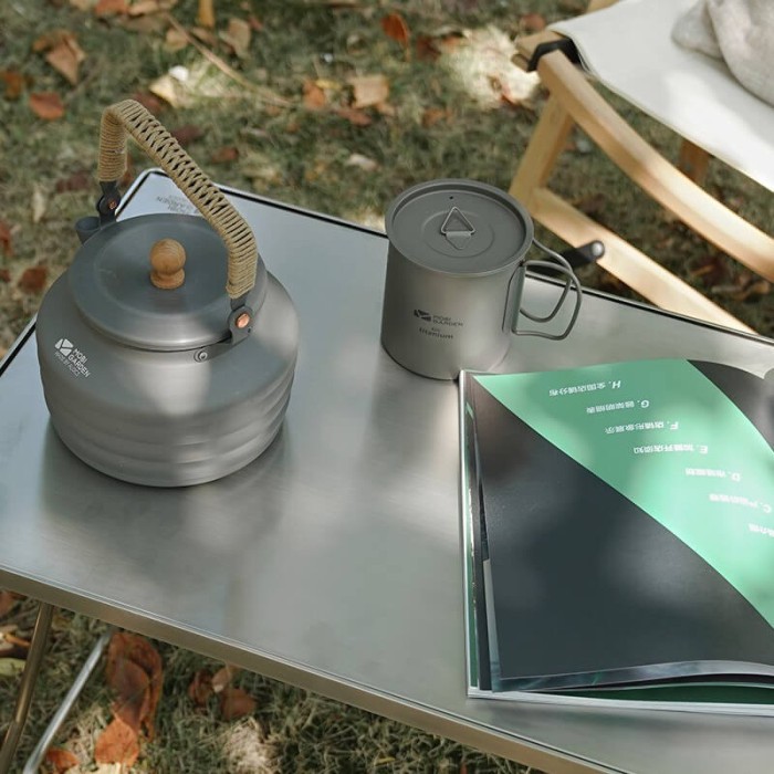 Кружка титанова з кришкою Mobi Garden 300мл NX20666038 titanium