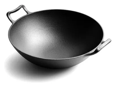 Чугунный вок со стеклянной крышкой Ø33 см GRILLI 777186
