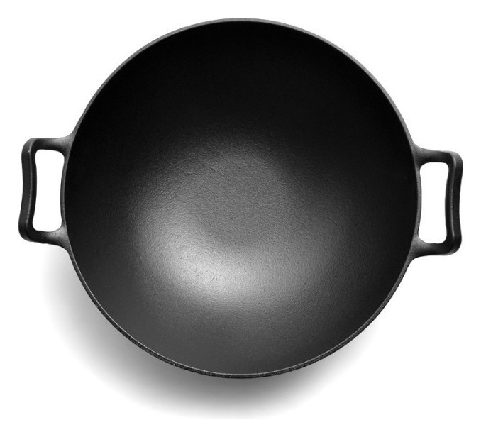 Чугунный вок со стеклянной крышкой Ø33 см GRILLI 777186