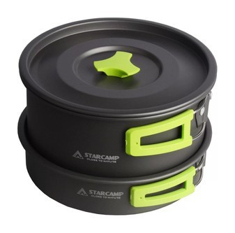 Набор посуды для кемпинга Starcamp Cookware set 3-4 HX-CK07 black