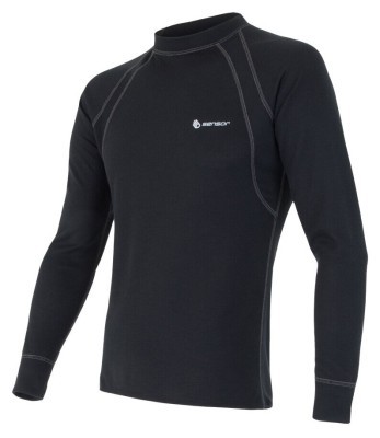 Термофутболка чоловіча Sensor Double Face LS black 24000003, SM11DF-black