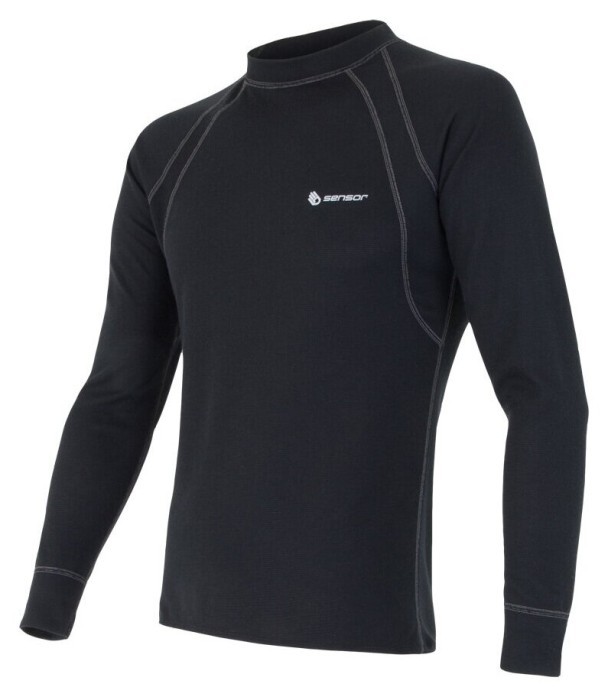 Термофутболка чоловіча Sensor Double Face LS black 24000003, SM11DF-black, укр, укр