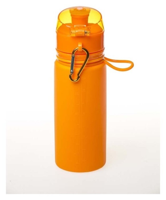 Пляшка TRAMP силіконова 500мл, Помаранчевий, укр, укр