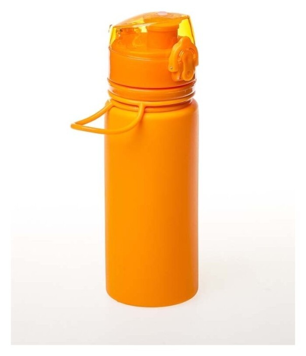 Бутылка TRAMP силиконовая 500мл, Оранжевый