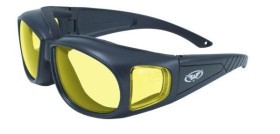 Очки защитные с уплотнителем Global Vision Outfitter (yellow) Anti-Fog, желтые