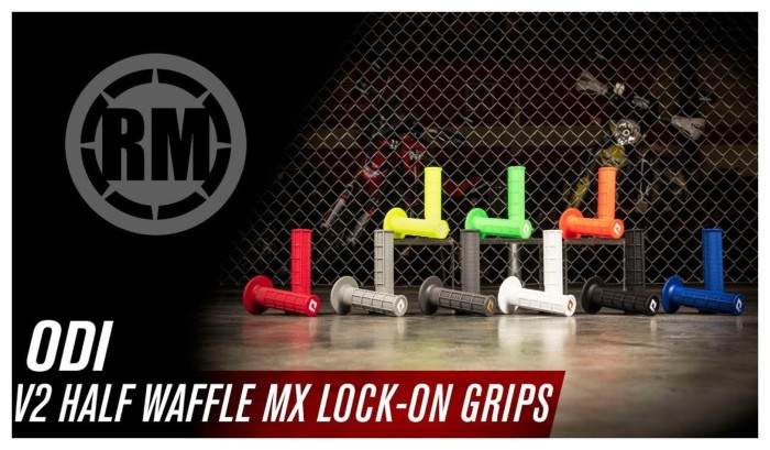 Мото гріпси ODI No-WAFFLE MX V2 Lock-On Graphite