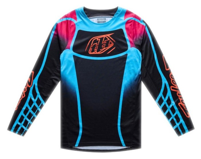 Мото джерсі TLD GP PRO JERSEY; FRAMEWORK [BLACK / CYAN] XXL