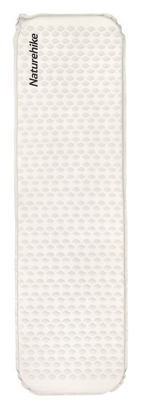 Матрац туристичний надувний одномісний  Naturehike CNK2300DZ013, 185x55x3.5 см, світло-сірий, прямокутний, укр, укр
