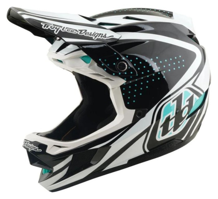 Вело шолом TLD D4 POLYACRYLITE HELMET; THE LINE [CHARCOAL / WHITE] L