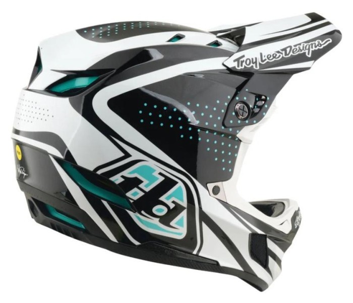 Вело шолом TLD D4 POLYACRYLITE HELMET; THE LINE [CHARCOAL / WHITE] L