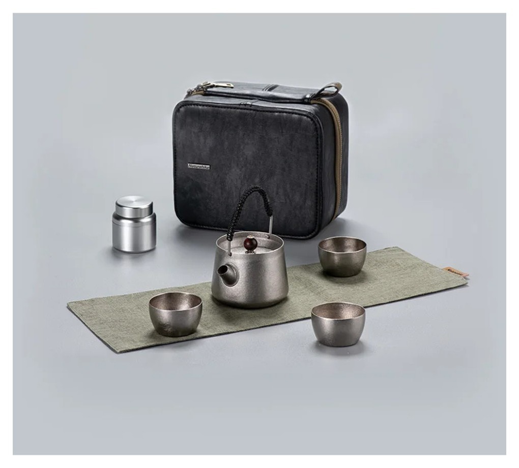 Набор чайный Naturehike NH20CJ007, титан.