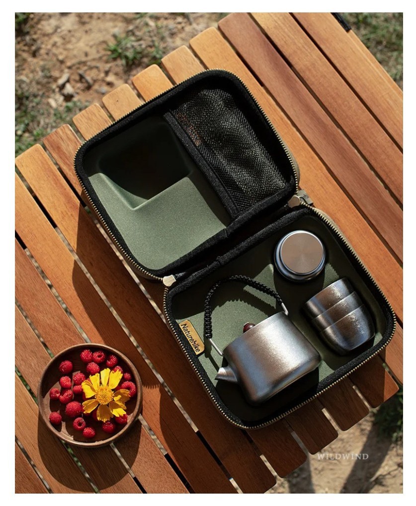 Набор чайный Naturehike NH20CJ007, титан.