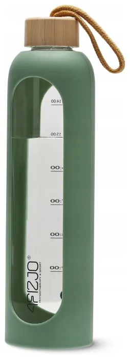 Бутылка для воды спортивная 4FIZJO 1000 мл стеклянная Olive (P-5905973403900)