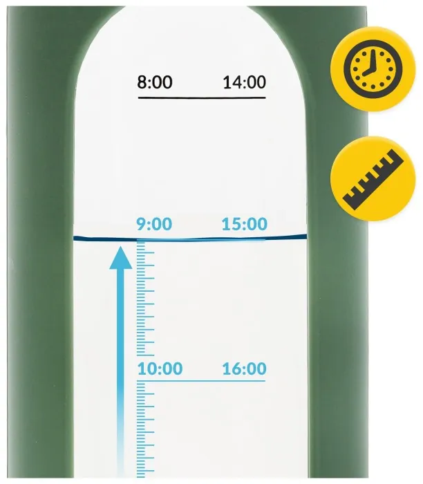 Бутылка для воды спортивная 4FIZJO 1000 мл стеклянная Olive (P-5905973403900)