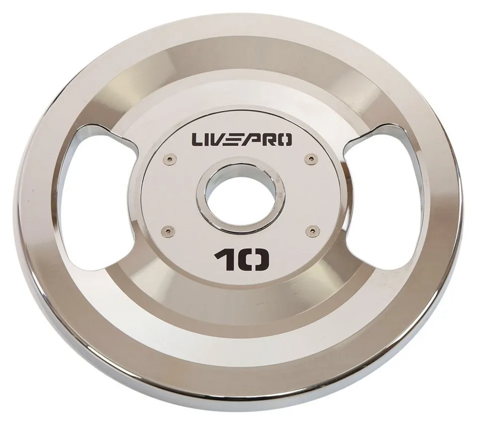 ББліні диски сталеві 2 Handle металева втулка LiveUp LP8338-10 ø51мм 10кг сірий (RNS_LP8338-10)