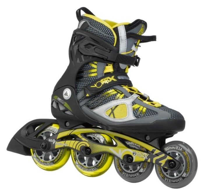 Роликовые коньки для взрослых K2 VO2 100 X PRO M 44 (10.5US) 285мм Black/grey/lime (3050007)