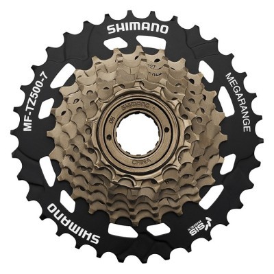 Кассета для велосипеда Shimano MF-TZ500 7S 14-28T Black/Brown (AMFTZ5007428)