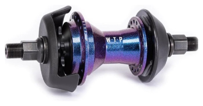 Втулка задняя WeThePeople HYBRID Freecoaster-/Cassette Regular Axle LSD 36H 14mm 9t с хабгардами перламутрово-фиолетовая