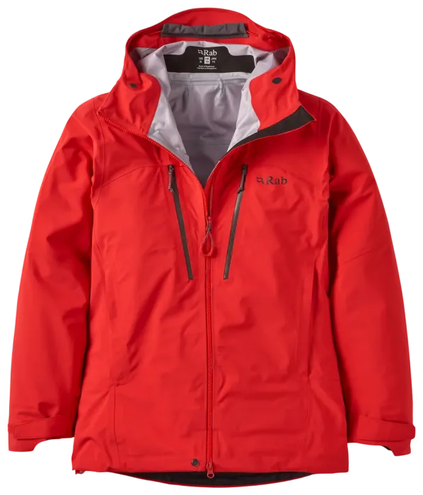 Мембранна куртка жіноча Rab Firewall Guide Jacket Wmns, Summit Red, 10