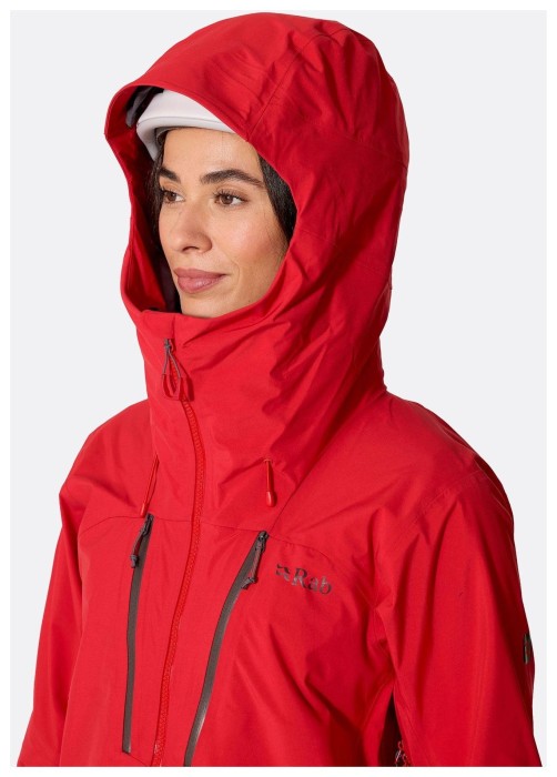 Мембранна куртка жіноча Rab Firewall Guide Jacket Wmns, Summit Red, 10