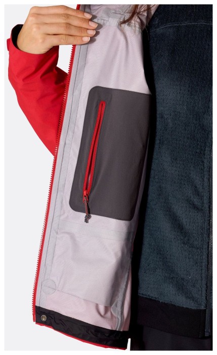 Мембранна куртка жіноча Rab Firewall Guide Jacket Wmns, Summit Red, 10