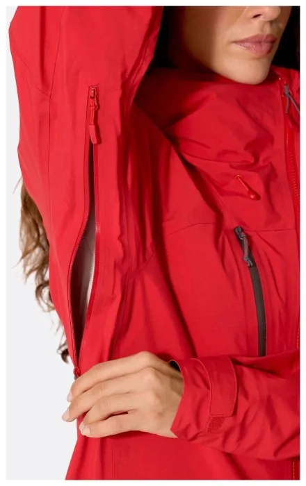 Мембранна куртка жіноча Rab Firewall Guide Jacket Wmns, Summit Red, 10