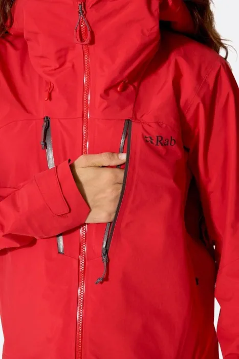 Мембранна куртка жіноча Rab Firewall Guide Jacket Wmns, Summit Red, 10