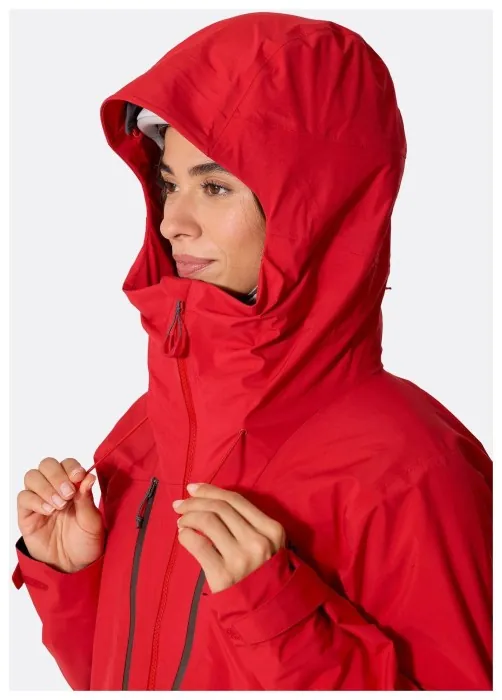 Мембранна куртка жіноча Rab Firewall Guide Jacket Wmns, Summit Red, 10
