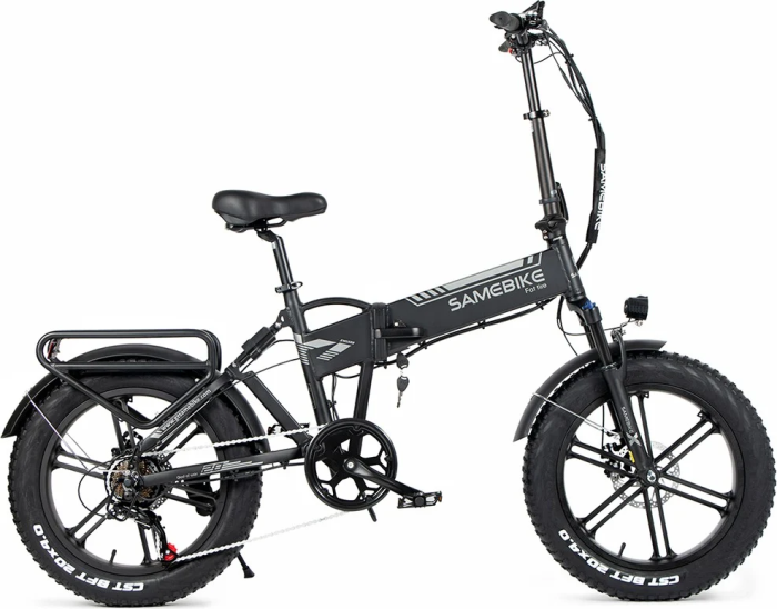 Электровелосипед фетбайк SAMEBIKE XWLX09 (500 Вт; 10 А/час; 48 В), колеса 20х4", с ручкой газа, черный