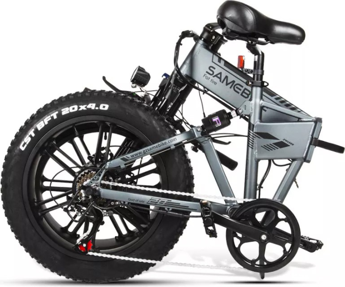 Электровелосипед фетбайк SAMEBIKE XWLX09 (500 Вт; 10 А/час; 48 В), колеса 20х4", с ручкой газа, черный
