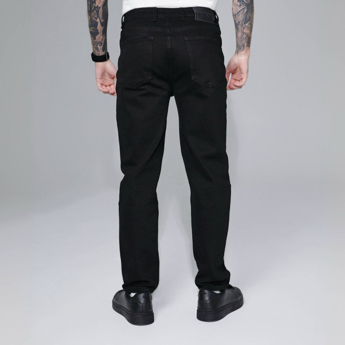 Повседневные мужские джинсы Pobedov черные, Джинсы Pobedov Neo мужские черные