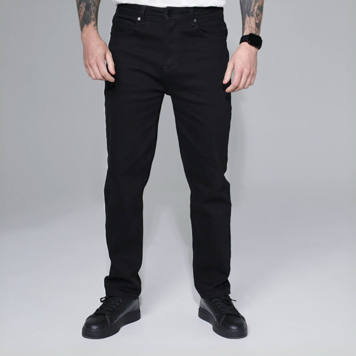 Повседневные мужские джинсы Pobedov черные, Джинсы Pobedov Neo мужские черные