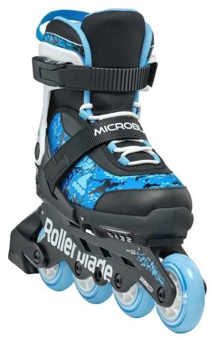Ролики Rollerblade Microblade SL black-sky blue (тест)