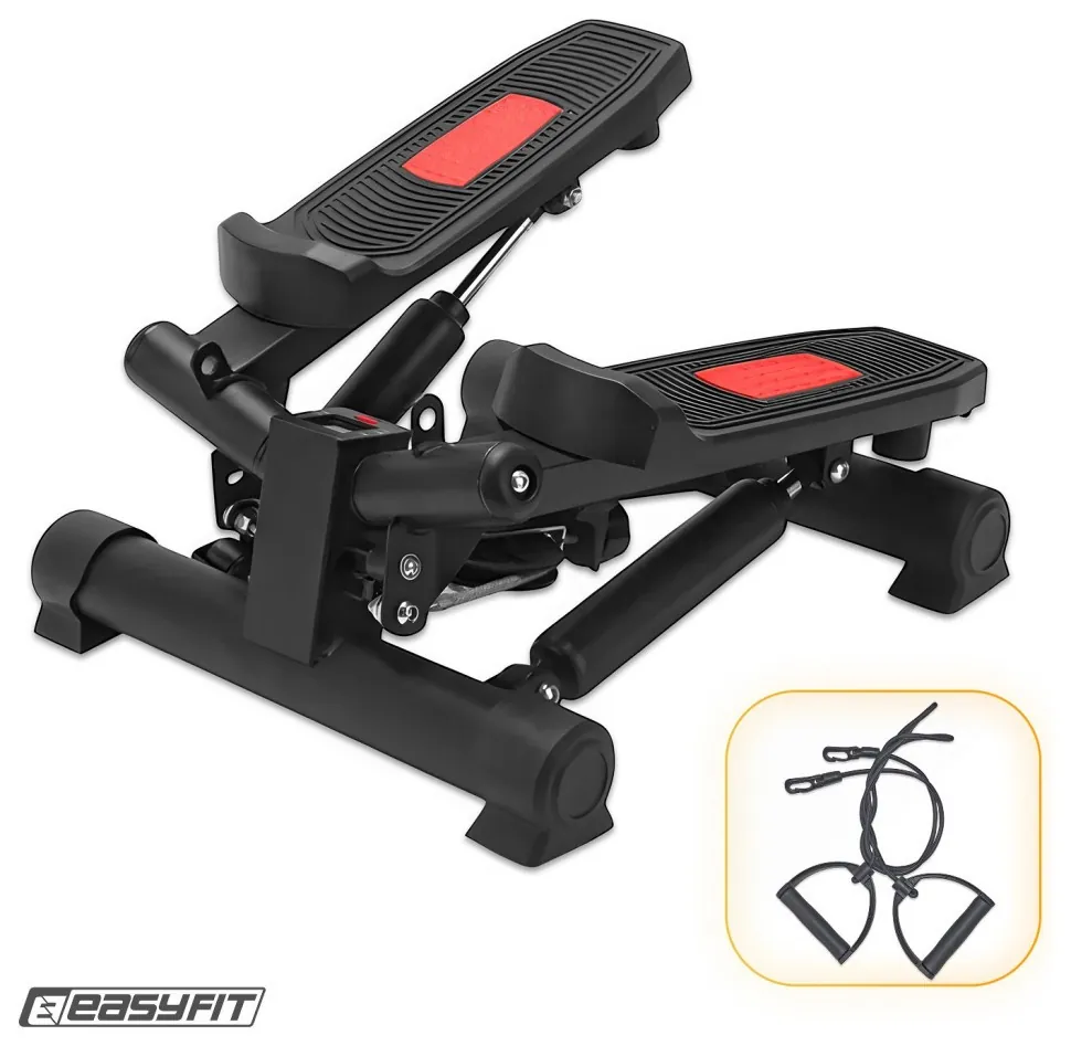 Степер поворотний EasyFit Pace-В з еспандерами (EFIT_EF-0561-BK)