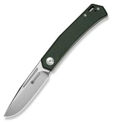 Нож складной карманный Sencut Braxx, (7.93 см) D2 / Canvas Micarta зеленый