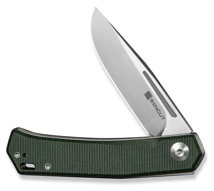 Нож складной карманный Sencut Braxx, (7.93 см) D2 / Canvas Micarta зеленый