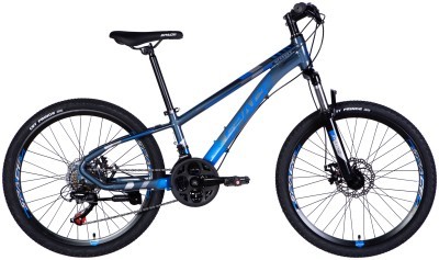 Велосипед AL 24" SPACE MERCURY DD FR рама-11" серо-синий 2025