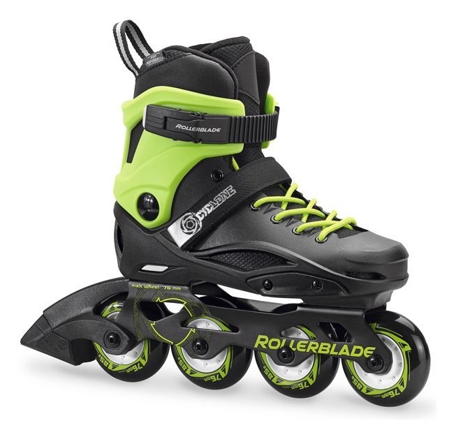 Роликові коньки дитячі Rollerblade CYCLONE 31 (200мм) Black/acid green (07847800 9C5), укр, укр