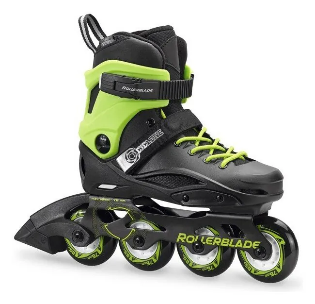 Роликові коньки дитячі Rollerblade CYCLONE 31 (200мм) Black/acid green (07847800 9C5) (220мм)