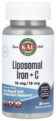Liposomal Iron 18mg - 30 vcaps