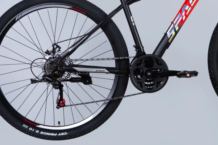 Велосипед ST 29" SPACE MARS DD FR рама-16" красно-черный 2026