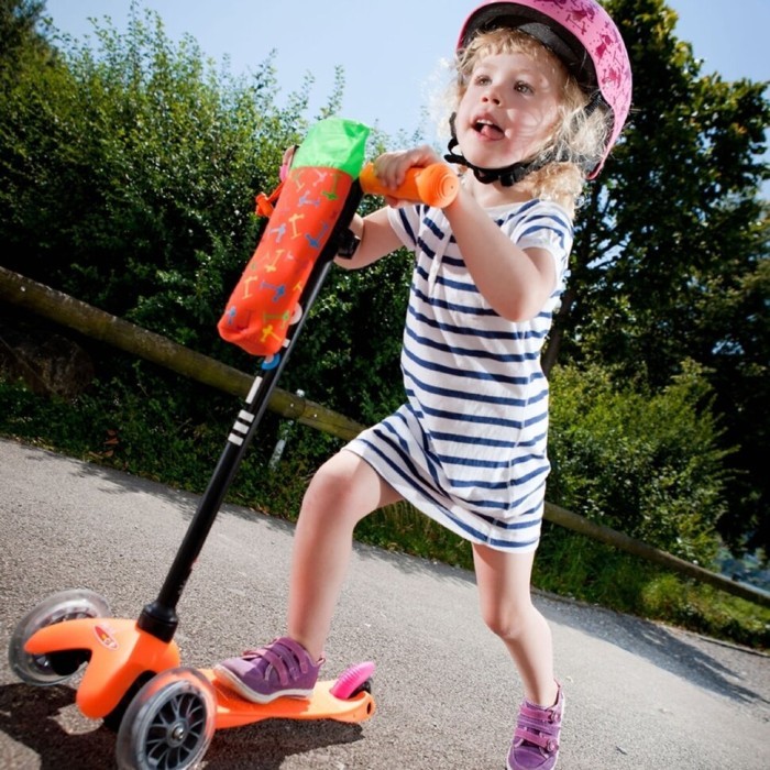 Самокат MICRO серії "Mini Classic" - помаранчевий (до 50 kg, 3-х колісний), укр, укр